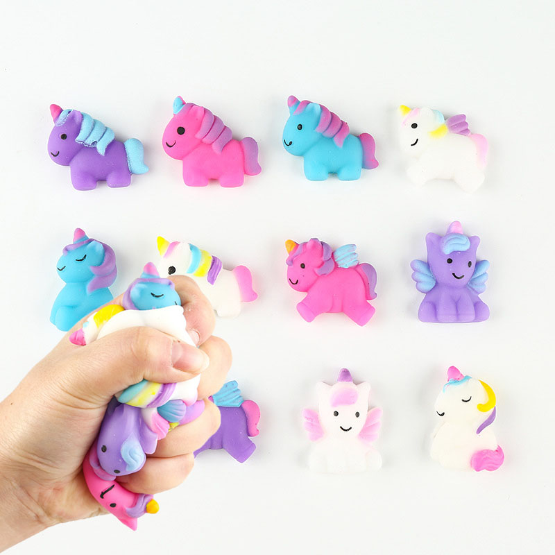 Party Games Baby Shower - 10Pcs 유니콘 압착 장난감 어린이 생일