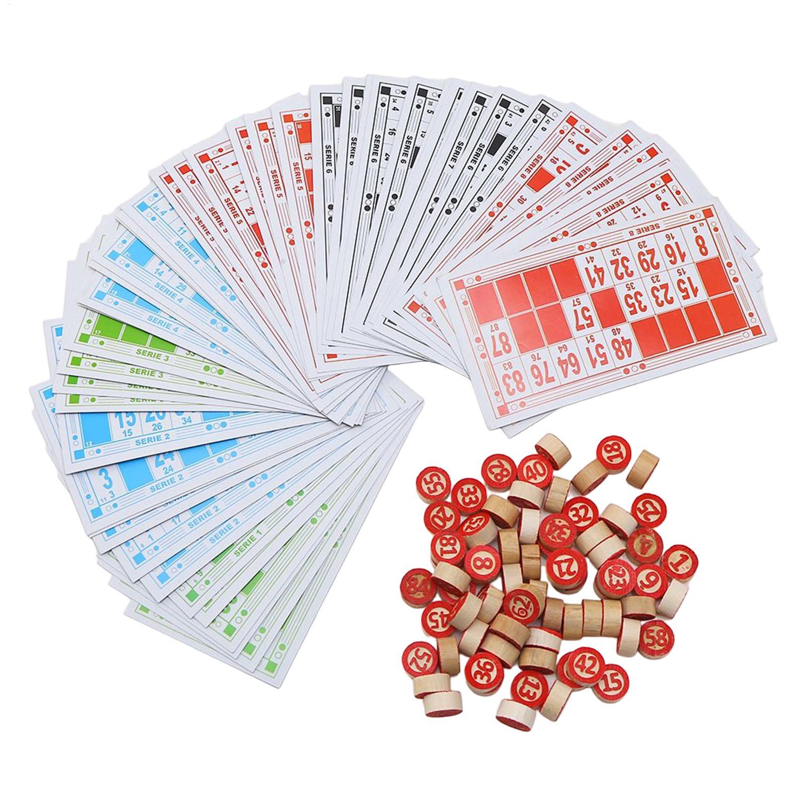 Party Games For Large Groups - 빈티지 나무 빙고 게임 세트 큰