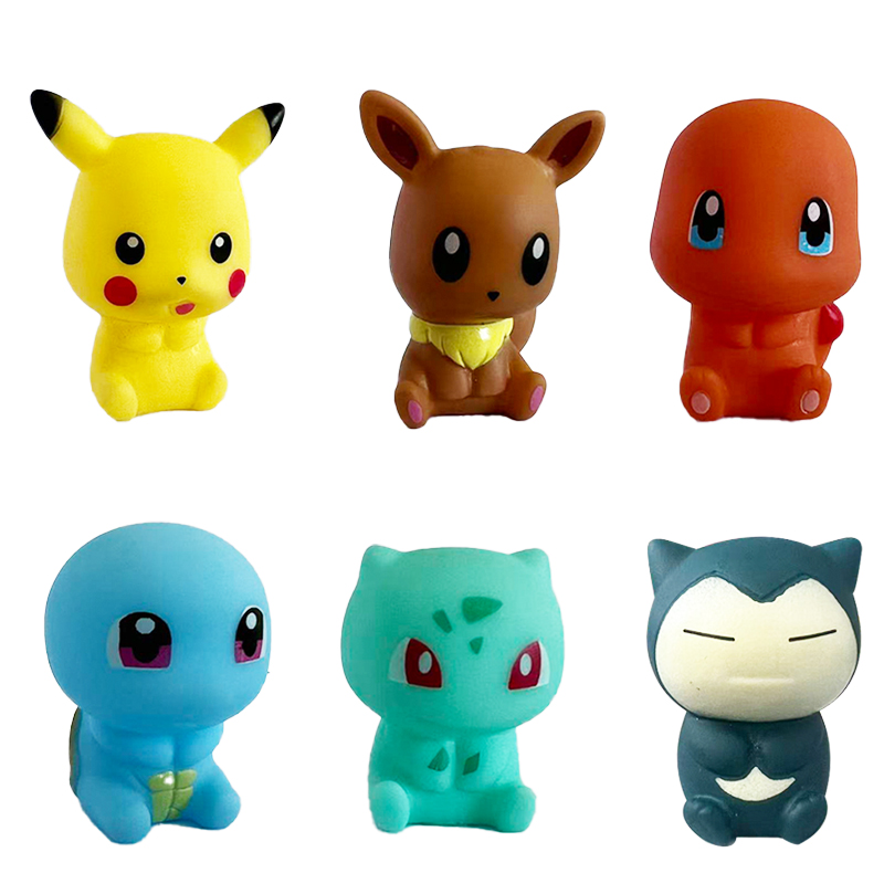 6Pcs 포켓몬 목욕 장난감 피카추 Bulbasaur  - Party Games Baby Shower 리뷰 및 가격
