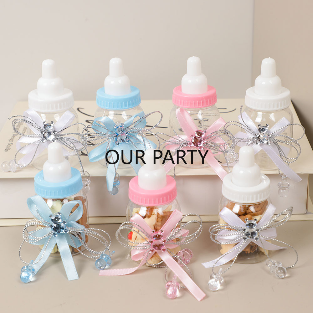 활 포함 플라스틱 수유 병 곰 사탕 상자, 베이비 샤워 - Party Games Baby Shower 리뷰 및 가격