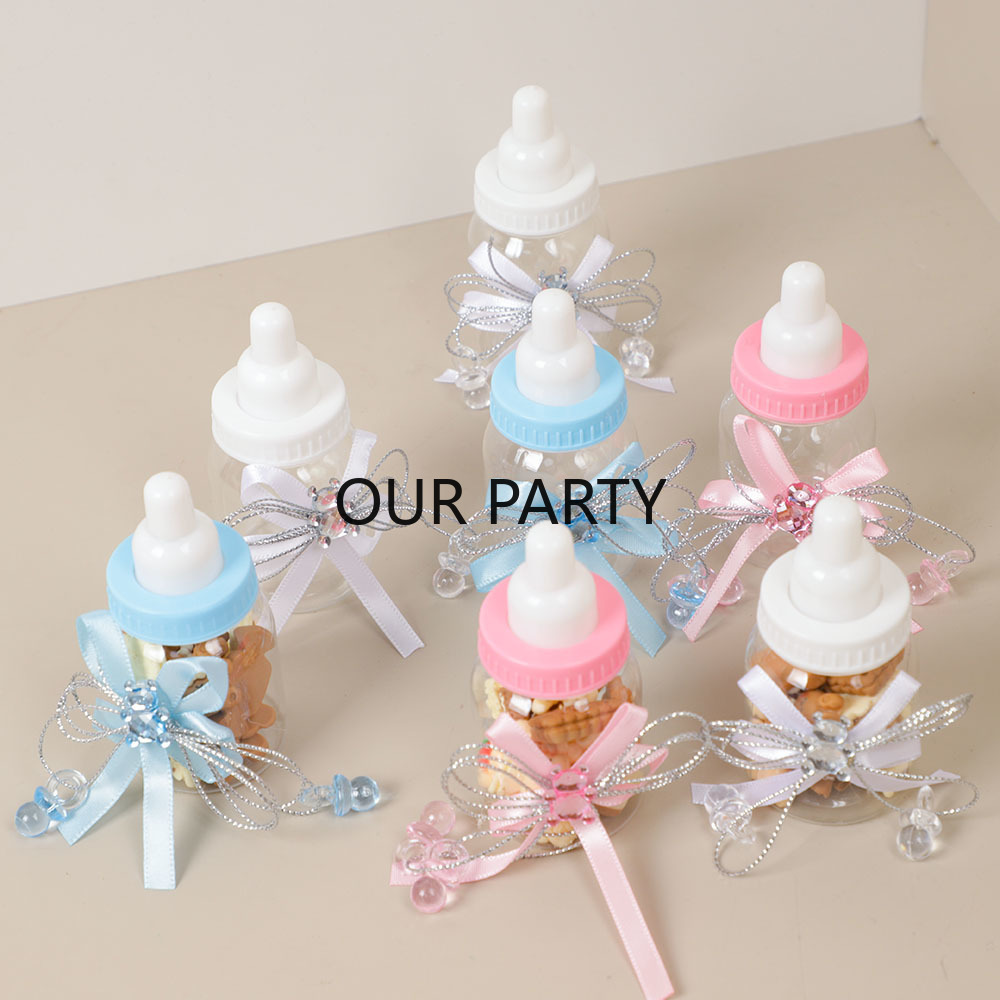 활 포함 플라스틱 수유 병 곰 사탕 상자, 베이비 샤워 - Party Games Baby Shower 리뷰 및 가격