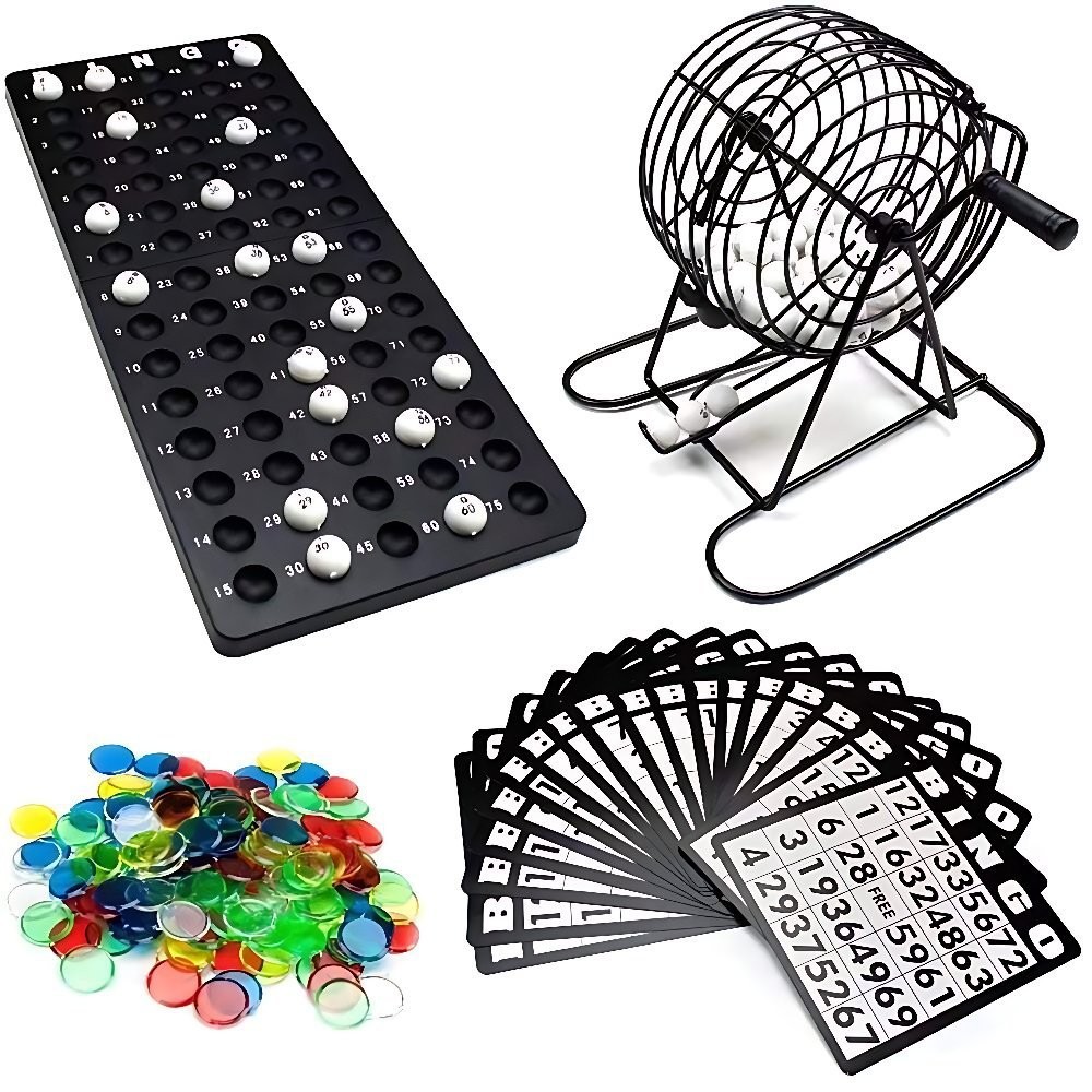 스틸 빙고 게임 케이지 세트, 빙고 추첨기, 대형 테이 - Party Games For Large Groups 리뷰 및 가격