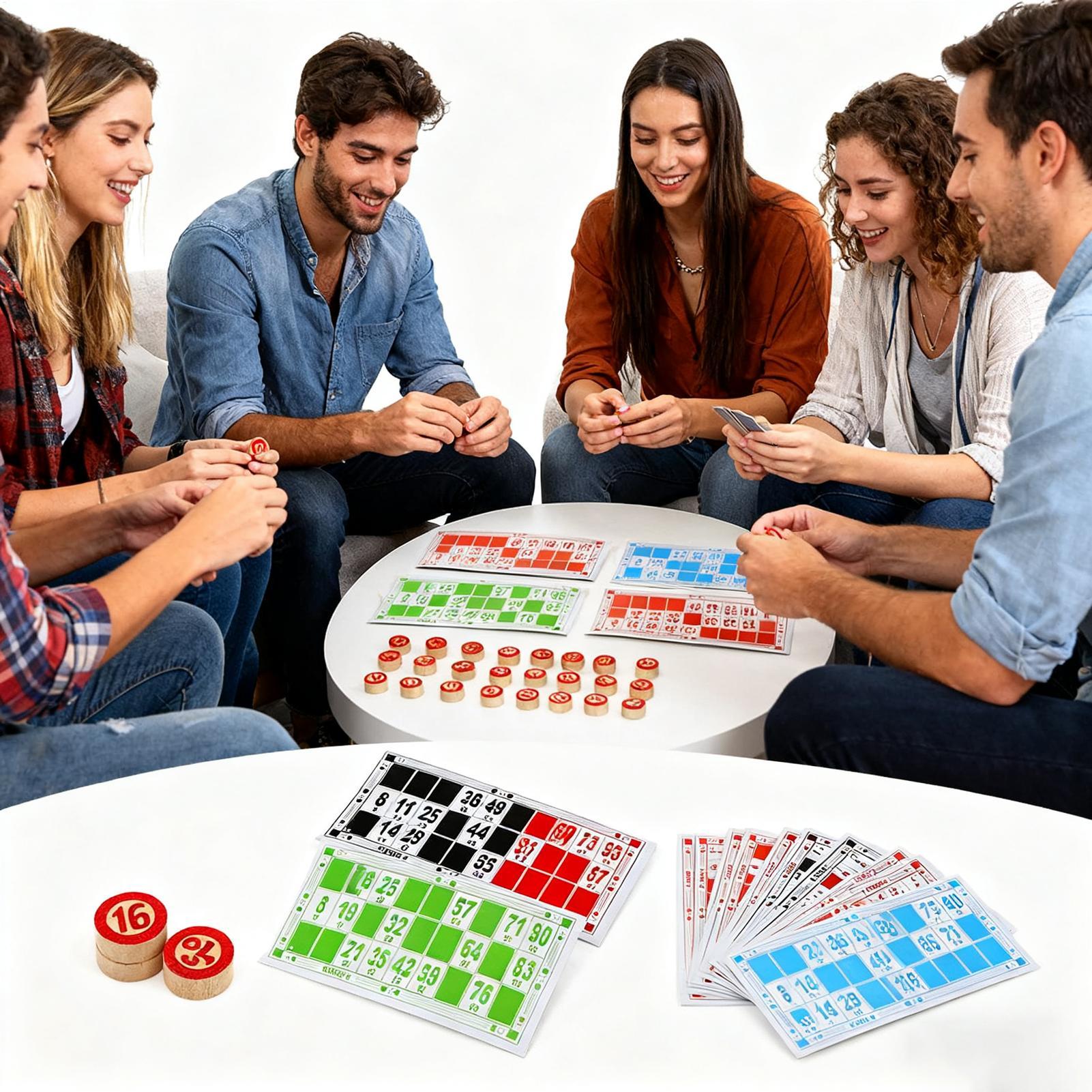 빈티지 나무 빙고 게임 세트 큰 글씨 카드 재미있는 가 - Party Games For Large Groups 리뷰 및 가격
