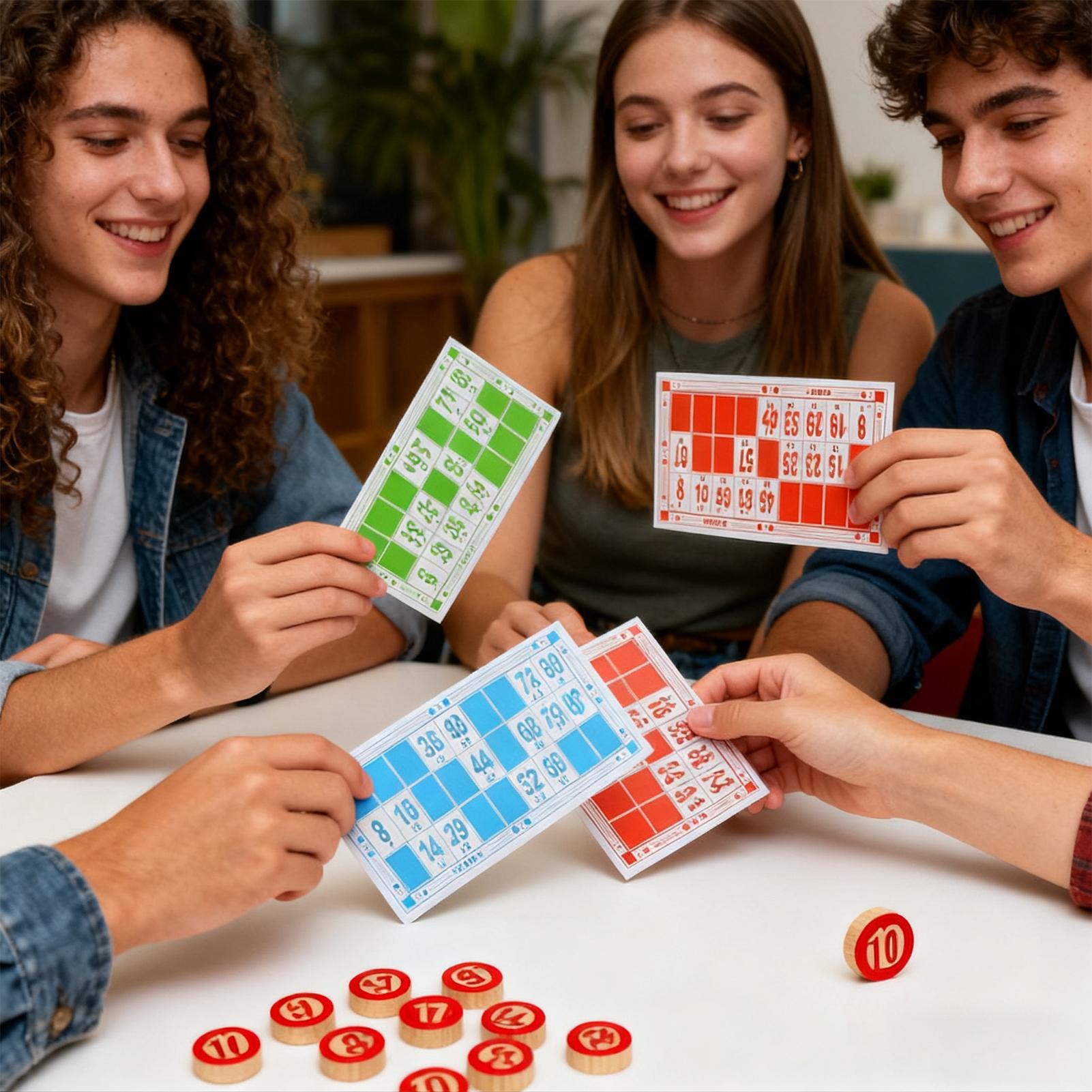 빈티지 나무 빙고 게임 세트 큰 글씨 카드 재미있는 가 - Party Games For Large Groups 리뷰 및 가격