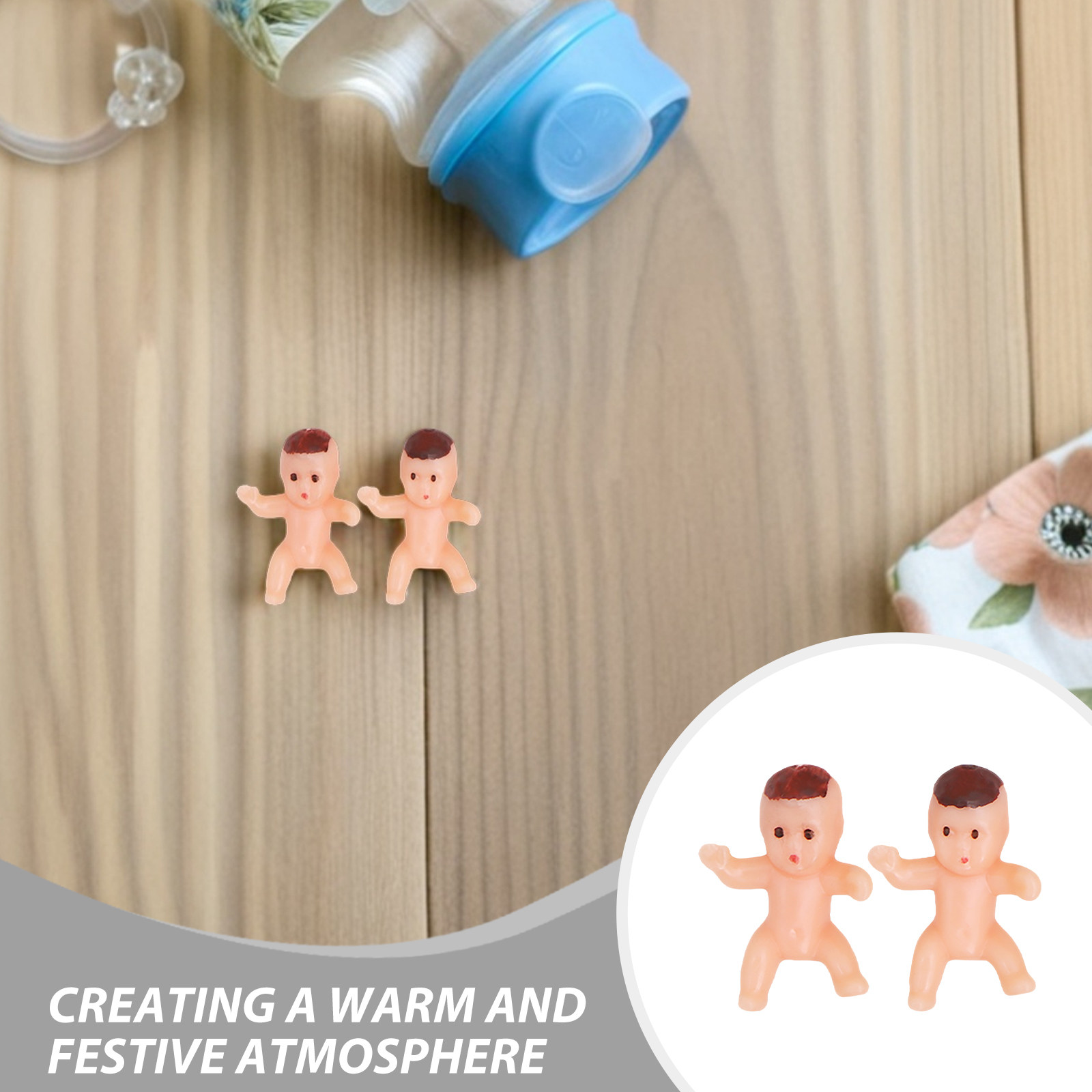 150개입, 아기 샤워 파티 용품, 미니 플라스틱 아기 - Party Games Baby Shower 리뷰 및 가격