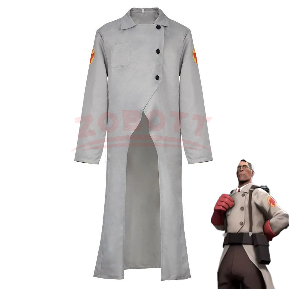 TF2 메딕 루드비히 박사 코스프레 유니폼 레드 블루  - Party Games Lab 리뷰 및 가격
