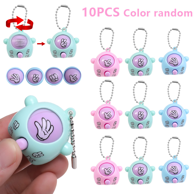 10pcs 미니 락 페이퍼 가위 계란 키 체인 크리 에 - Party Games Egg 리뷰 및 가격